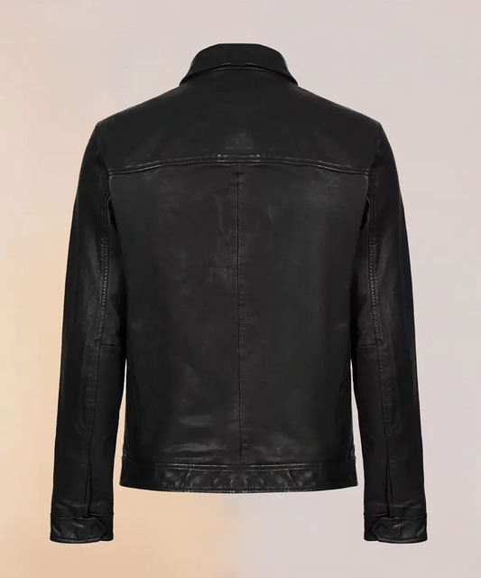 Black Midnight Leather Jacket