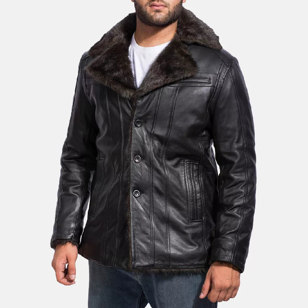 Classic Black Aviator Jacket