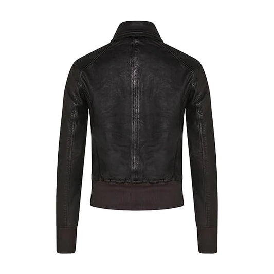 Desire Black Suede Leather Jacket
