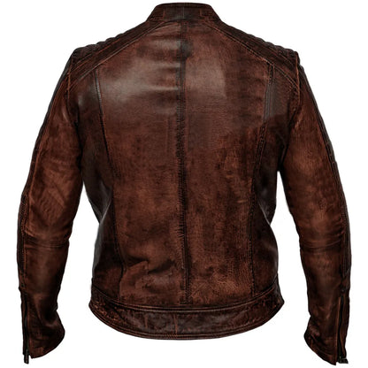 Umber Brown Leather Jacket
