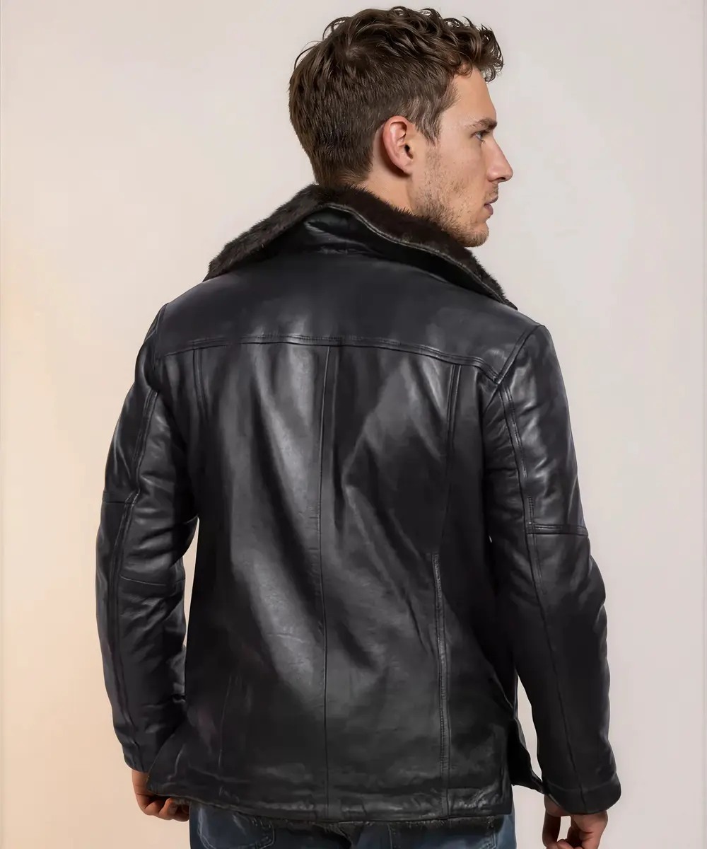 Classic Black Aviator Jacket