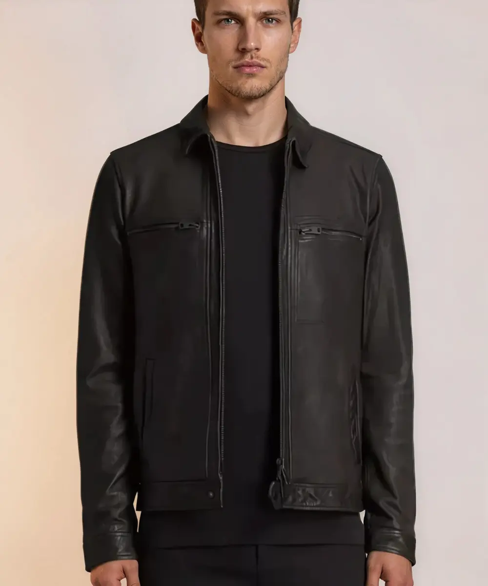 Black Midnight Leather Jacket