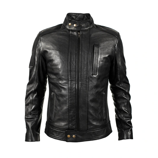 Dean Black Moto Leather Jacket