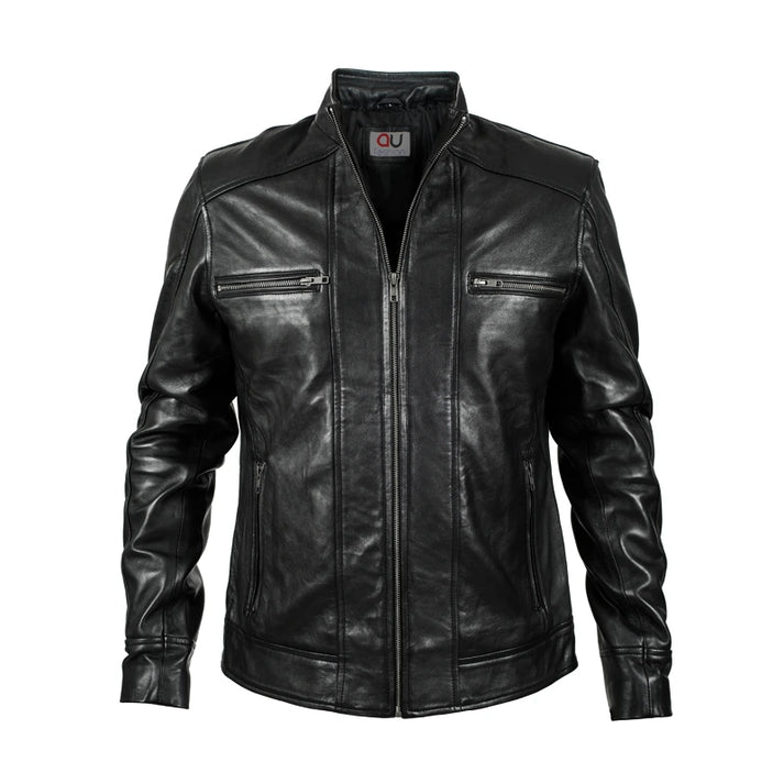 Terminator Leather Jacket-front Terminator Leather Jacket-front
