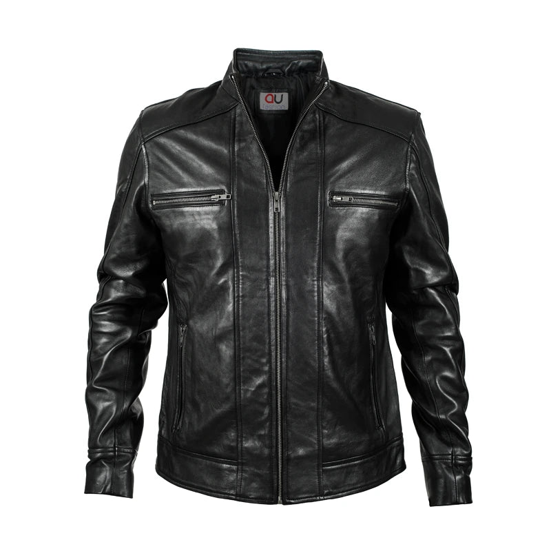 Forge Black Racer Leather Jacket