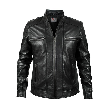 Forge Black Racer Leather Jacket