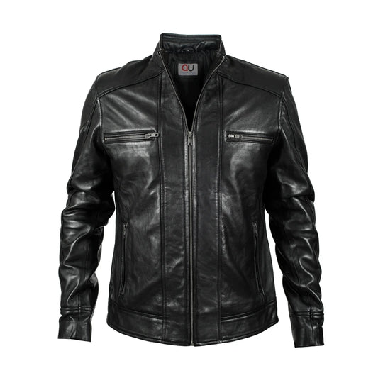 Forge Black Racer Leather Jacket