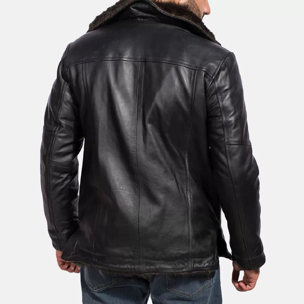 Classic Black Aviator Jacket