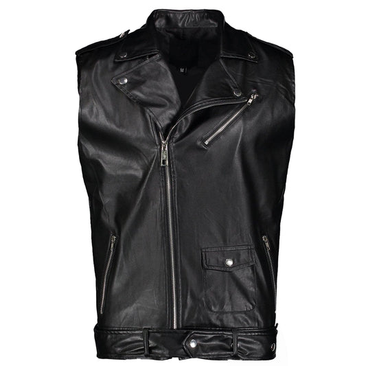 Classic Moto Leather Vest