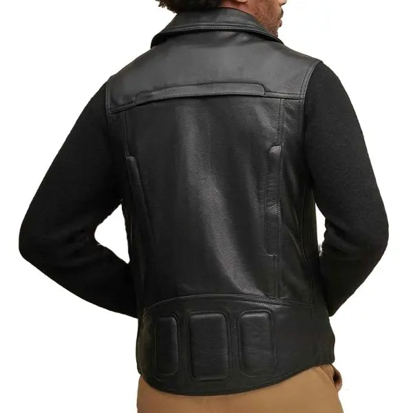 Casual Black Leather Vest
