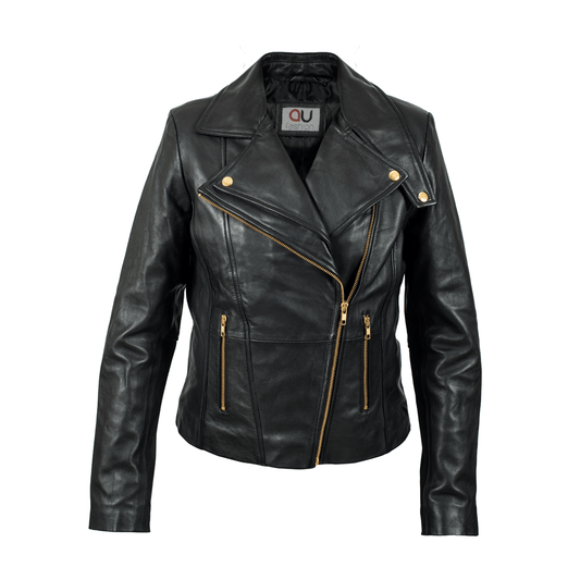 Barbera Cafe Racer Black  Leather Jacket