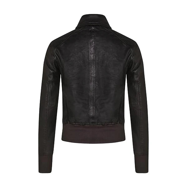 Desire Black Suede Leather Jacket