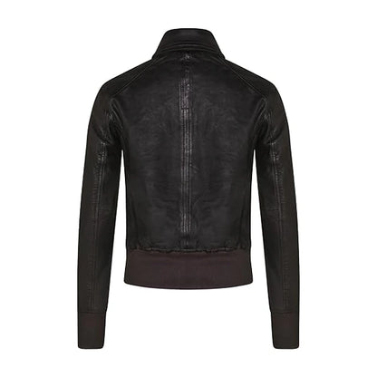 Desire Black Suede Leather Jacket